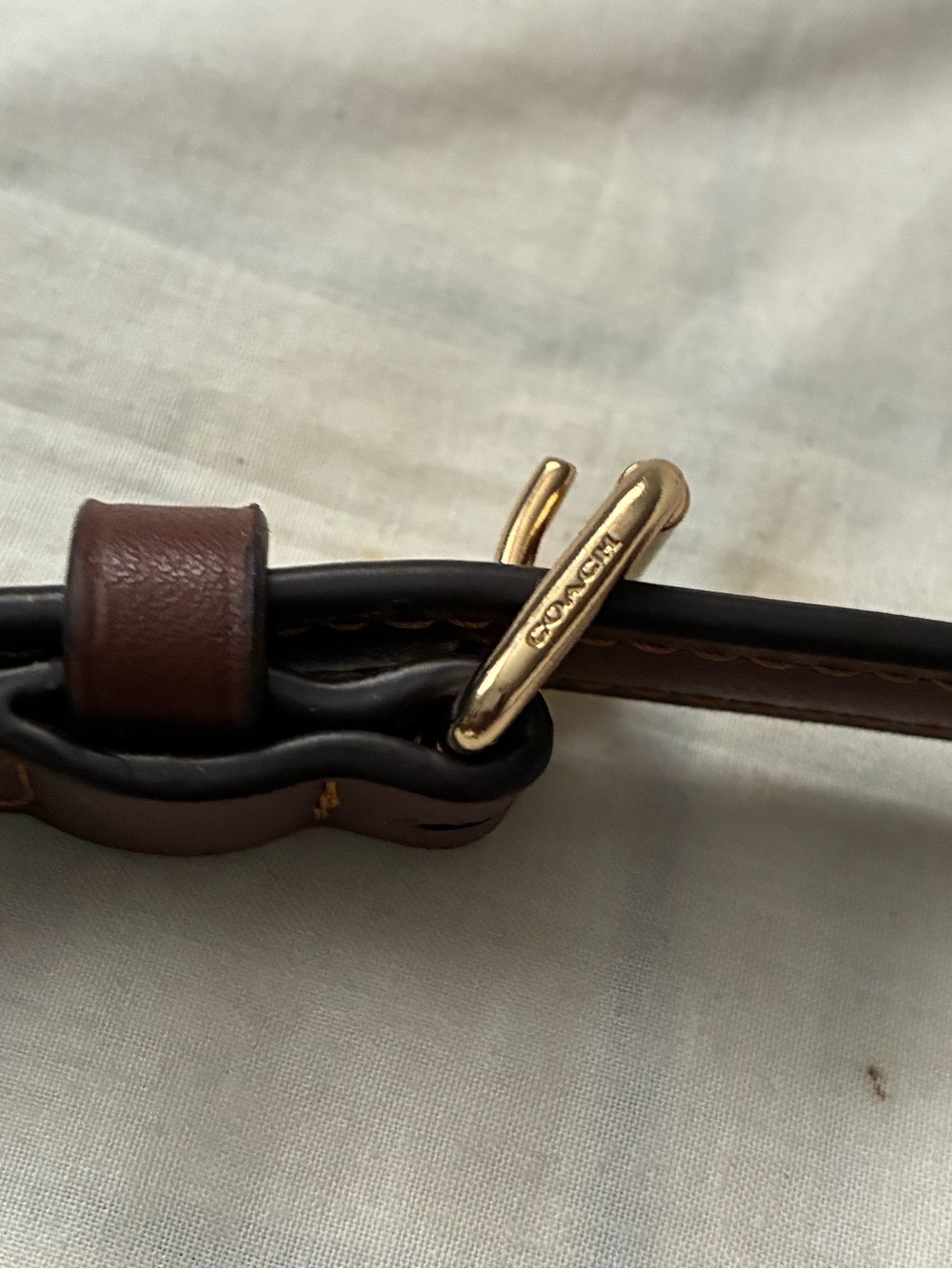 Coach Brown Leather Replacement Handle Strap - Picture 4 of 7